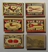 ZAPAŁKI - PUSTE PUDEŁKA - RÓŻNE - ZESTAW 12 SZTUK