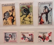 Czechosłowacja1972 Mi 2110-5  ptaki seria idealna