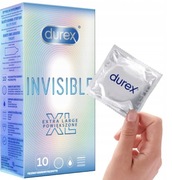 Durex Invisible Extra Large prezerwatywy powiększone 10 sztuk