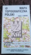 MAPA TOPOGRAFICZNA POLSKI - TARNOBRZEG M-34-XVI