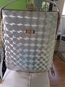 Torebka- przedłużony kuferek srebrny Castello