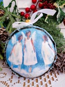 Bombka medalion 10 cm wyprzedaż