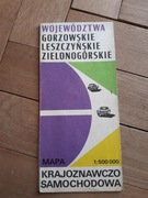 Mapa gorzowskie leszczyńskie zielonogórskie 1983