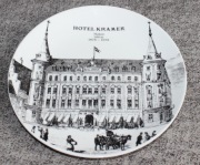 Gustavsberg "Hotel Kramer" talerz dekoracyjny kolekcjonerski