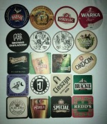 20 podkładek pod piwko FORTUNA CIESZYN MOON LARK PROFESJA itp.