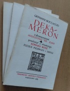 Dekameron z drzeworytami  I, II, III  Augustino de Zani 