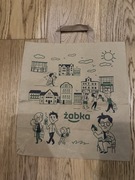 Torba reklamowa Żabka, papierowa, do kolekcji