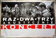 Plakat RAZ DWA TRZY Akustycznie Koncert