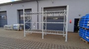 Regał magazynowy półkowy H200cm głębokość 135,5cm hala warsztat garaż