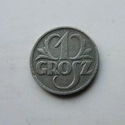 10 # 1 gr grosz 1939 GG cynk od  zł nr 3