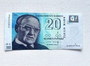 ...Banknot 20 marek Finlandia Markkaa 1993
