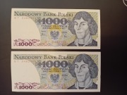 banknoty 1000 zł M.Kopernik seria GT -1982
