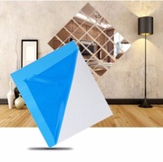 2 x Kwadraty naklejki ścienne lustrzane mozaika 3D