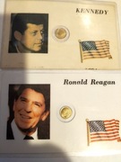 Karty z złotymi monetami 2szt.