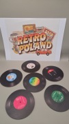 Retro Podkładki pod kubki - płyty winylowe 6szt
