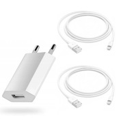 Zestaw ładowarka 5W + 2x kabel USB – Apple Lightning do Apple iPhone