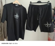 Komplet Stone Island Black Compass – T-shirt i Szorty Dresowe  rozmiar S