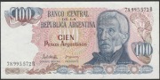 Argentyna 100 pesos 1983/85 - generał San Martin - stan bankowy UNC