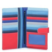 PORTFEL damski MyWalit włoski miękka skóra niebieski czerwony