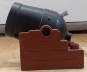 LEGO DUPLO ARMATA 54848c01 Czarna i 54849 Podstawa armaty +