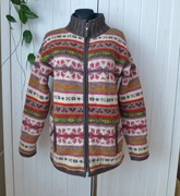 Pachamama wełniana zimowa kurtka polar M L