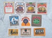 Etykiety piwne z browaru Rybnik