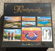 Puzzle 7w1 Kontynenty 1000, 600, 600, 500, 500, 300, 300 Nowe