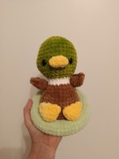 Pluszowa dzika kaczka z kółeczkiem 