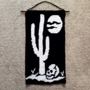 Obraz na szydełku makatka tapestry handmade