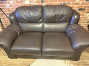 Zestaw wypoczynkowy skóra naturalna sofa+fotel Meble Bydgoskie