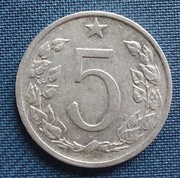Moneta Czechosłowacja 5 Halerzy 1974
