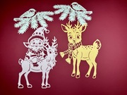 Renifer i Skrzat Gotowa dekoracja na Okno Zima Przedszkole