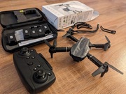 Dron chiński  e99 pro 6 baterii 2x kamera, komplet okazja