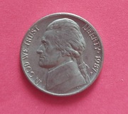 Moneta USA 5 CENTS 5 centów 1987r.  Jefferson Nickel