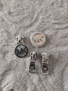 Organlne zamki do kurtki , srebrne , Michael Kors , suwak