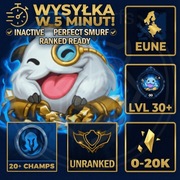 League of Legends LoL RANK READY 20 Cham UNRANKED Smurf Konto EUNE INACTIVE