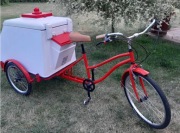 Riksza-wózek-konserwator do lodów.