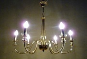 Oryginalny żyrandol MURANO 70'  lampa wisząca śr. 77cm