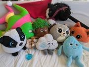 Zestaw maskotek - Biedronka i inne