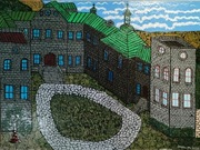 Obraz 60x80 – Zamek Sielecki, architektura – suchy pędzel + certyfikat