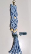 Breloczek Makrama – Handmade w Kolorze Jasnoniebieskim