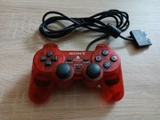 Pad Sony RED CRIMSON SCPH-10010 Dualshock transparent - LIMITOWANY ORYGINAŁ