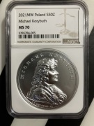 50 zł Michał Korybut Wiśniowiecki NGC MS 70