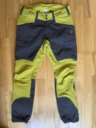 SPODNIE TREKKINGOWE HELDRE roz S stalowe , żółty strecz , 84-88 pas