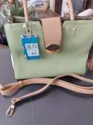  BESSIE Kuferek zielony z białymi bokami. NOWY