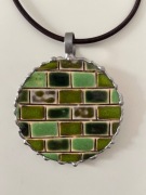 Unikalny, ręcznie robiony naszyjnik ceramiczny. 