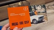 Prospekt FSO Polski Fiat 125p Polmo PRL Vintage Retro (oryginał)