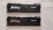Pamięć ram Kingston Fury 16gb (2 x8 gb) RGB