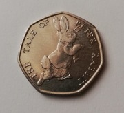 2017 WIELKA BRYTANIA 50 pence ( 50p ).