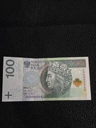 Banknot 100 zł z ciewawyn nr seryjnym